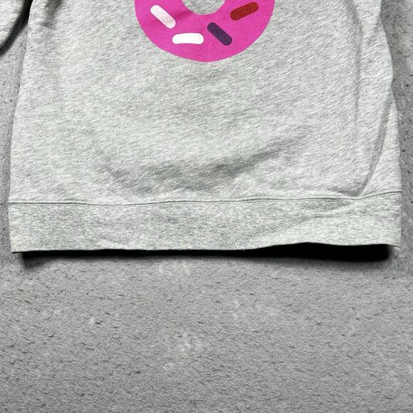 Kate Spade x Darcel Sweatshirt Womens Size XS Gray Donut Graphic Boatneck - Picture 4 of 14